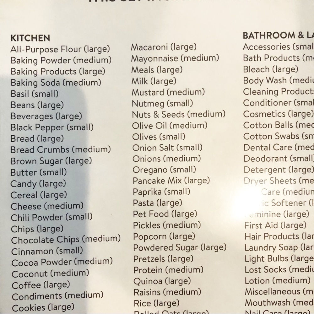 NEW Rae Dunn Clear ORGANIZING LABELS - NIP - Picture 5 of 6